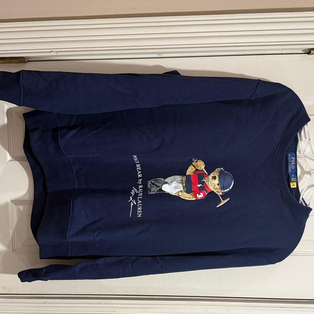 Polo by Ralph Lauren Blue Sweater with Polo Bear